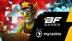 Immagine con il logo BF e il logo mycasino